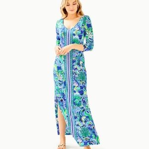 Lilly Pulitzer Anissa Blue Grotto Maxi Dress